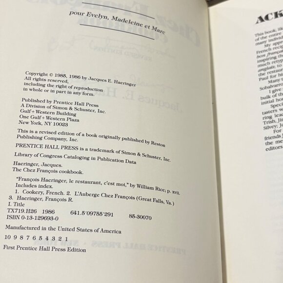 The Chez François Cookbook Revised Edition - Picture 6 of 6